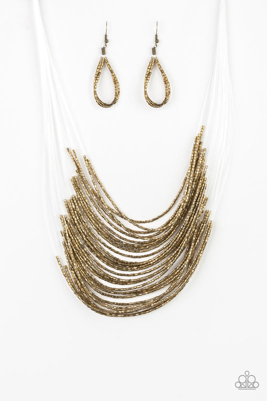 Catwalk Queen - Brass necklace