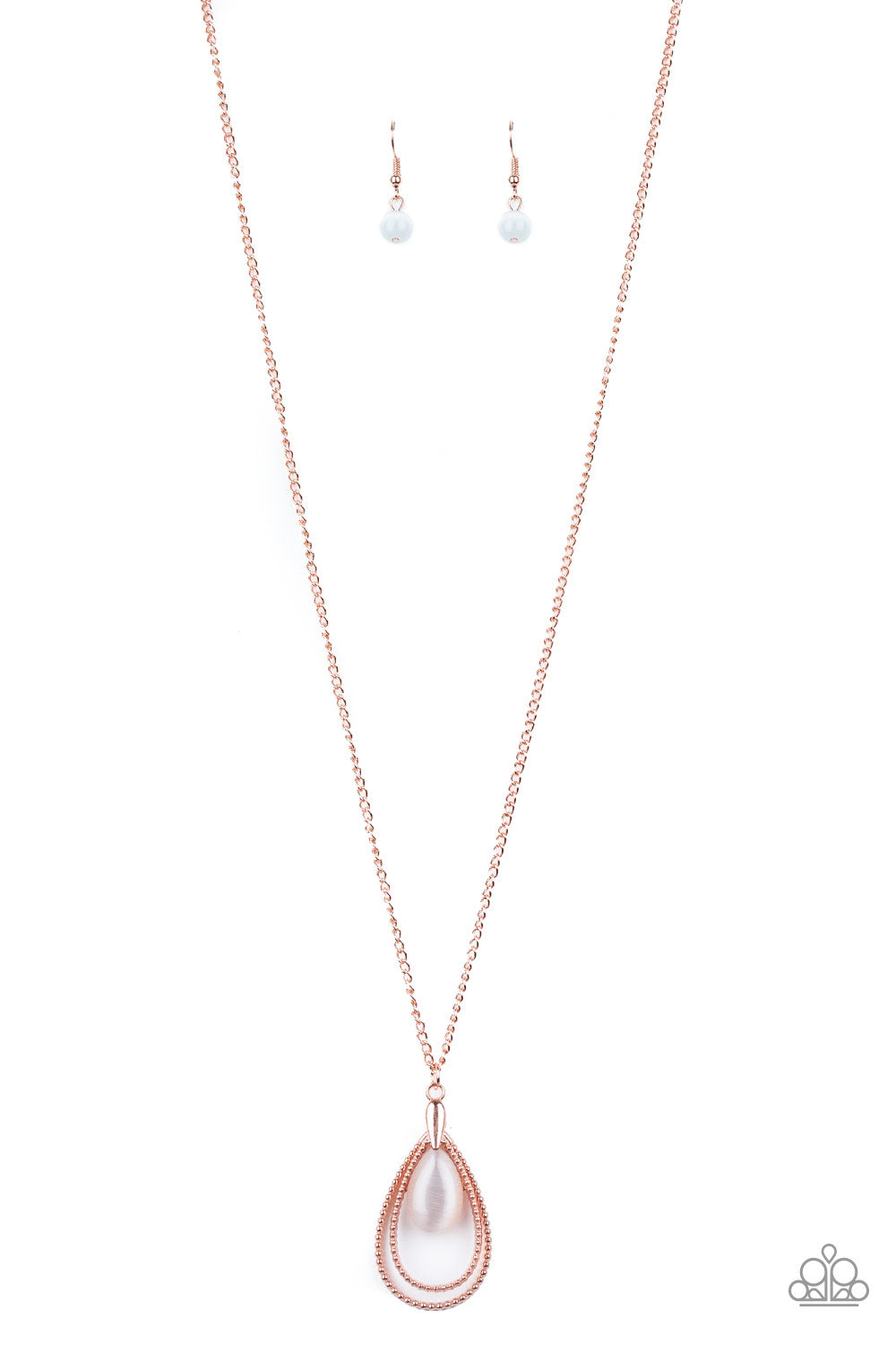 Teardrop Tranquility - Shiny Copper necklace