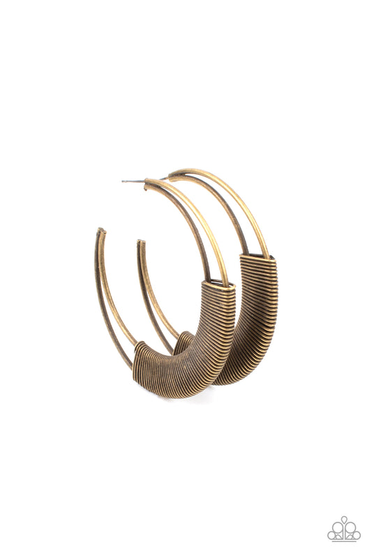 Artisan Attitude - Brass hoop earrings