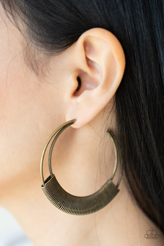 Artisan Attitude - Brass hoop earrings