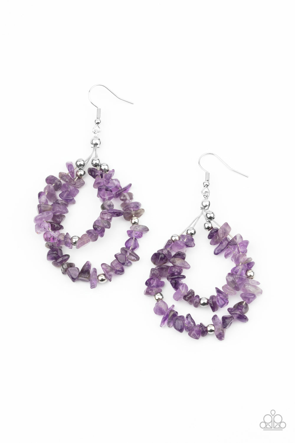 Canyon Rock Art - Purple earrings