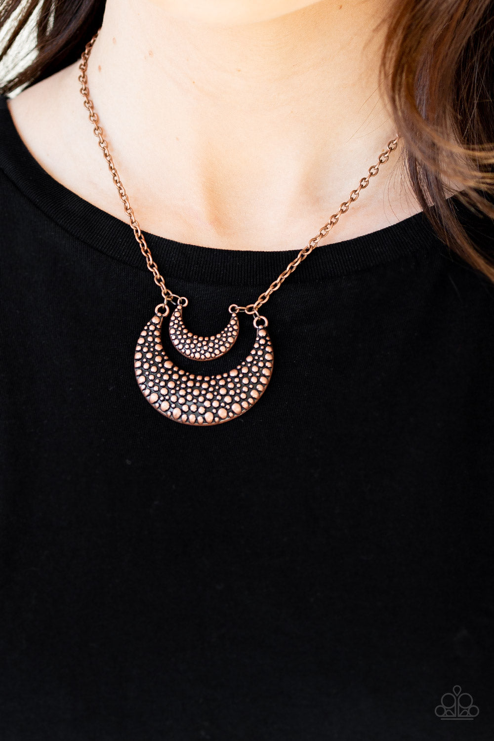 Get Well MOON - Copper necklace