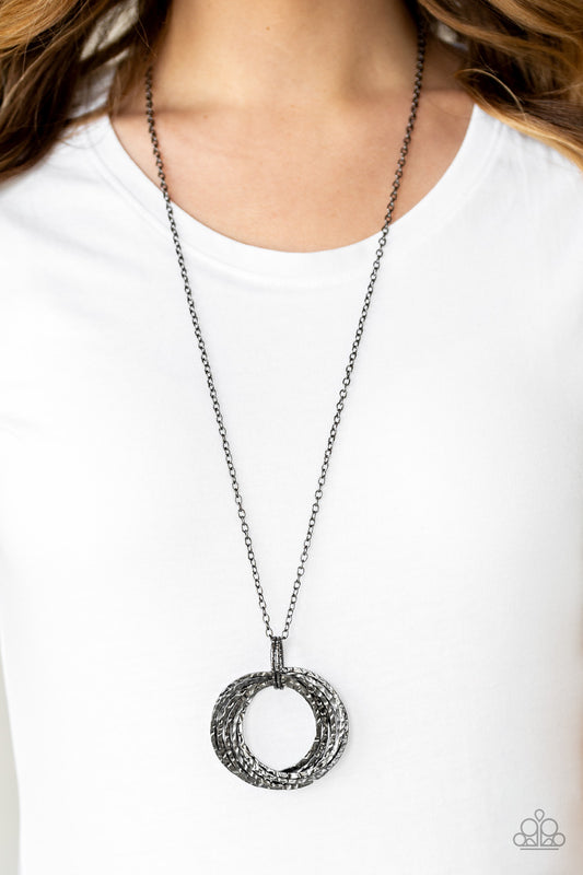 Metal Marathon - Black/Gunmetal necklace