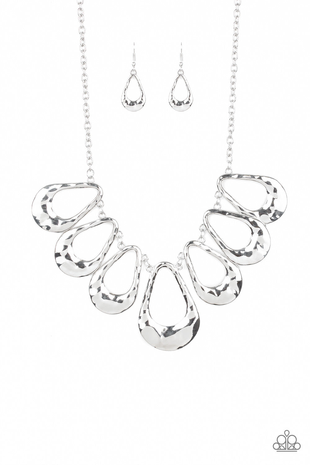 Teardrop Envy - Silver necklace