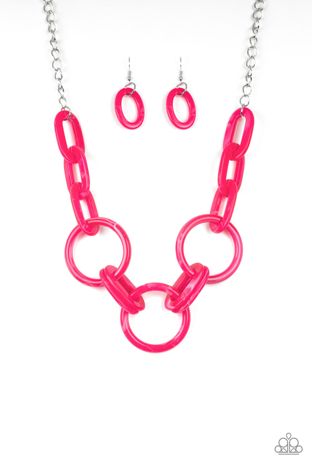 Turn Up The Heat - Pink necklace set
