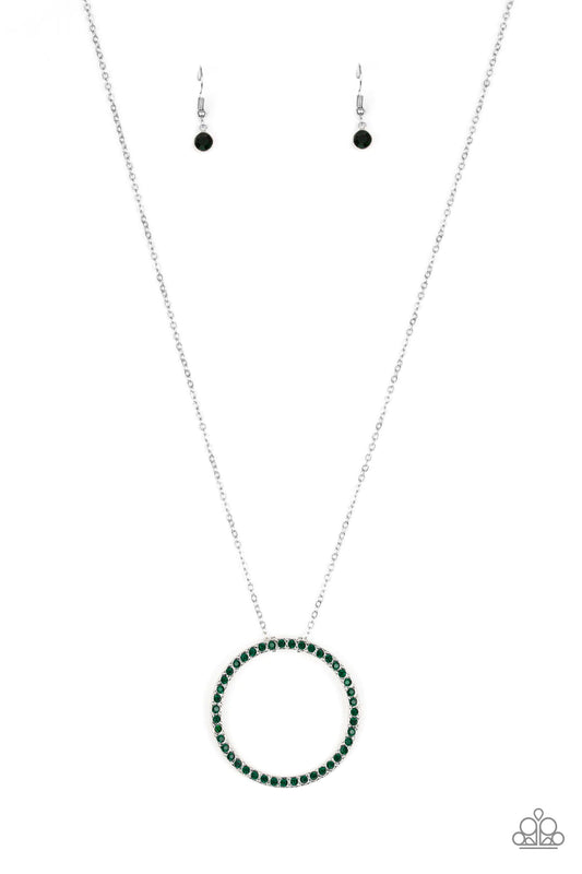 Center Of Attention - Green Necklace