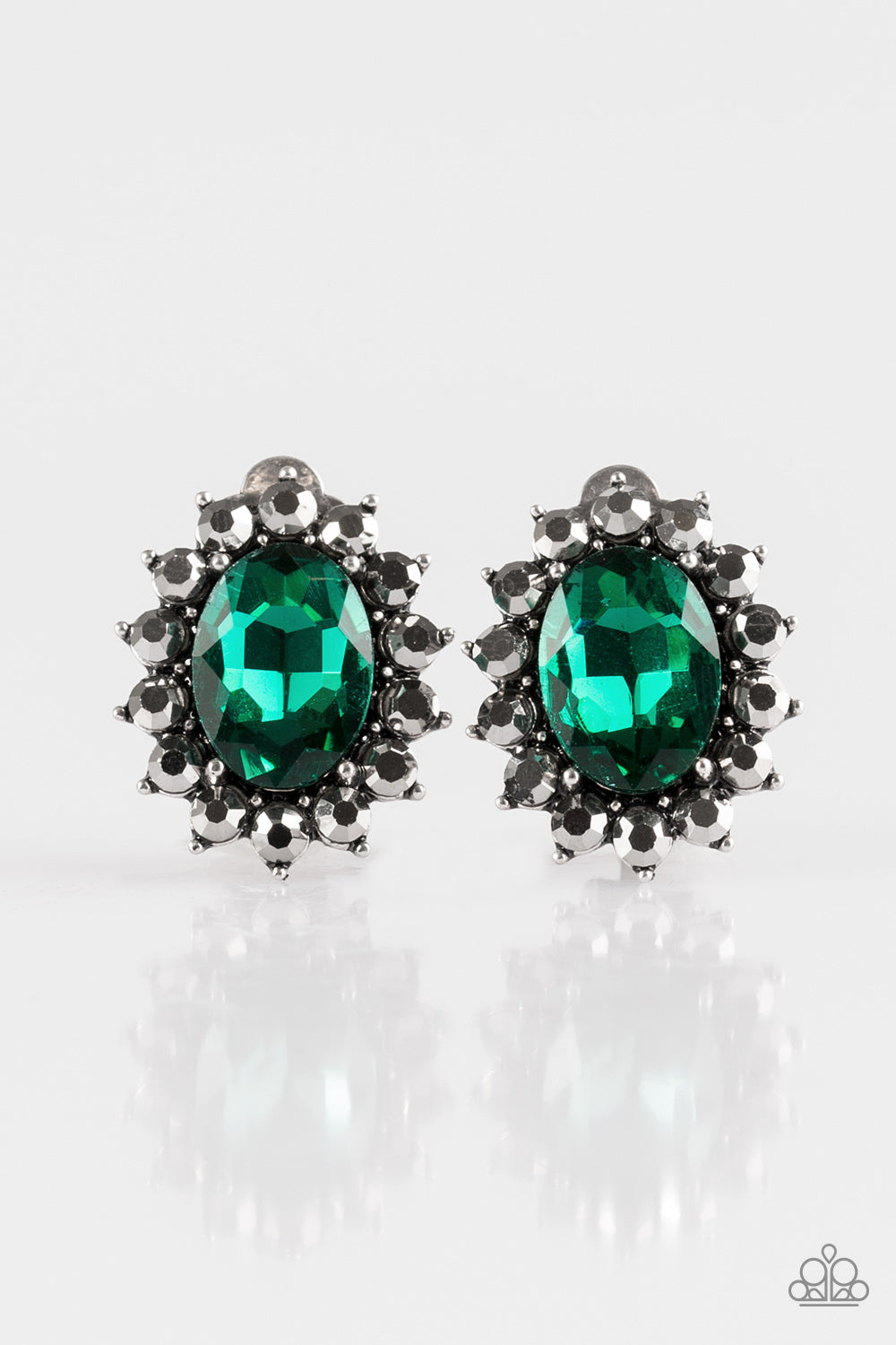 Gala Glamour - Green Clip-On