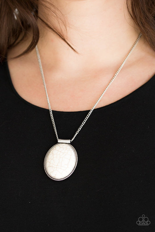 Southwest Showdown - White Stone necklace
