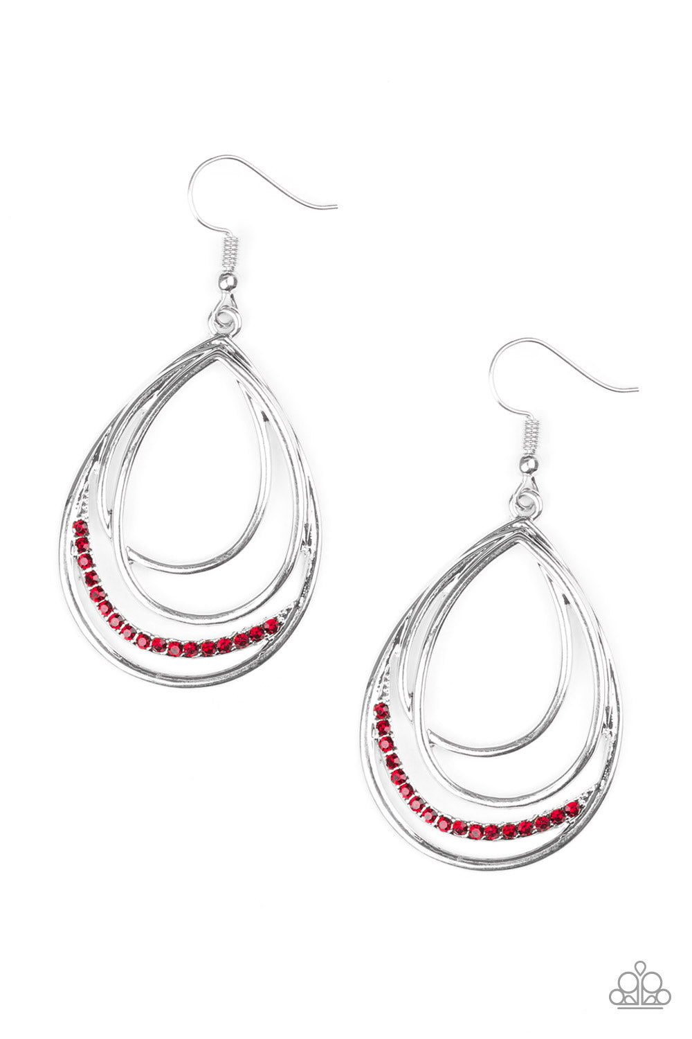 Start Each Day With Sparkle - Red earrings