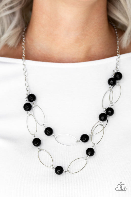 Best Of Both POSH-ible Worlds - Black necklace
