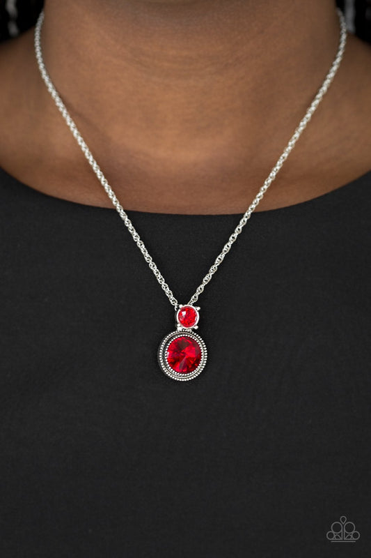 Date Night Dazzle - Red necklace