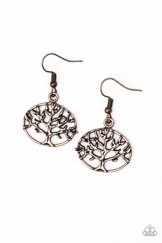 Dream TREEHOUSE - Copper Tree of Life Earrings