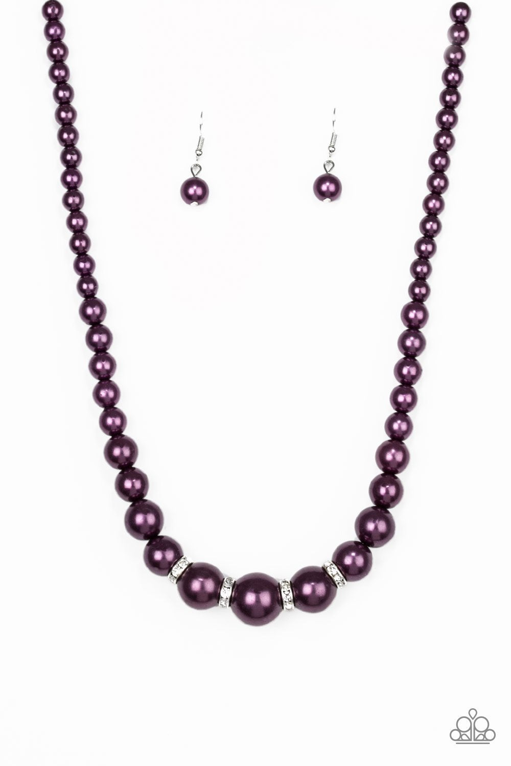 Party Pearls - Purple necklace