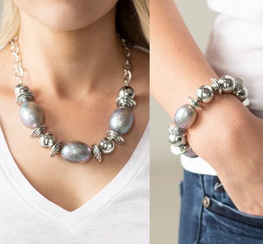 Welcome To The Big Leagues - Silver w/ matching bracelet