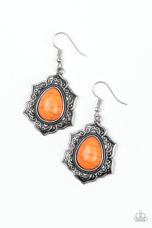 So Santa Fe - Orange earrings