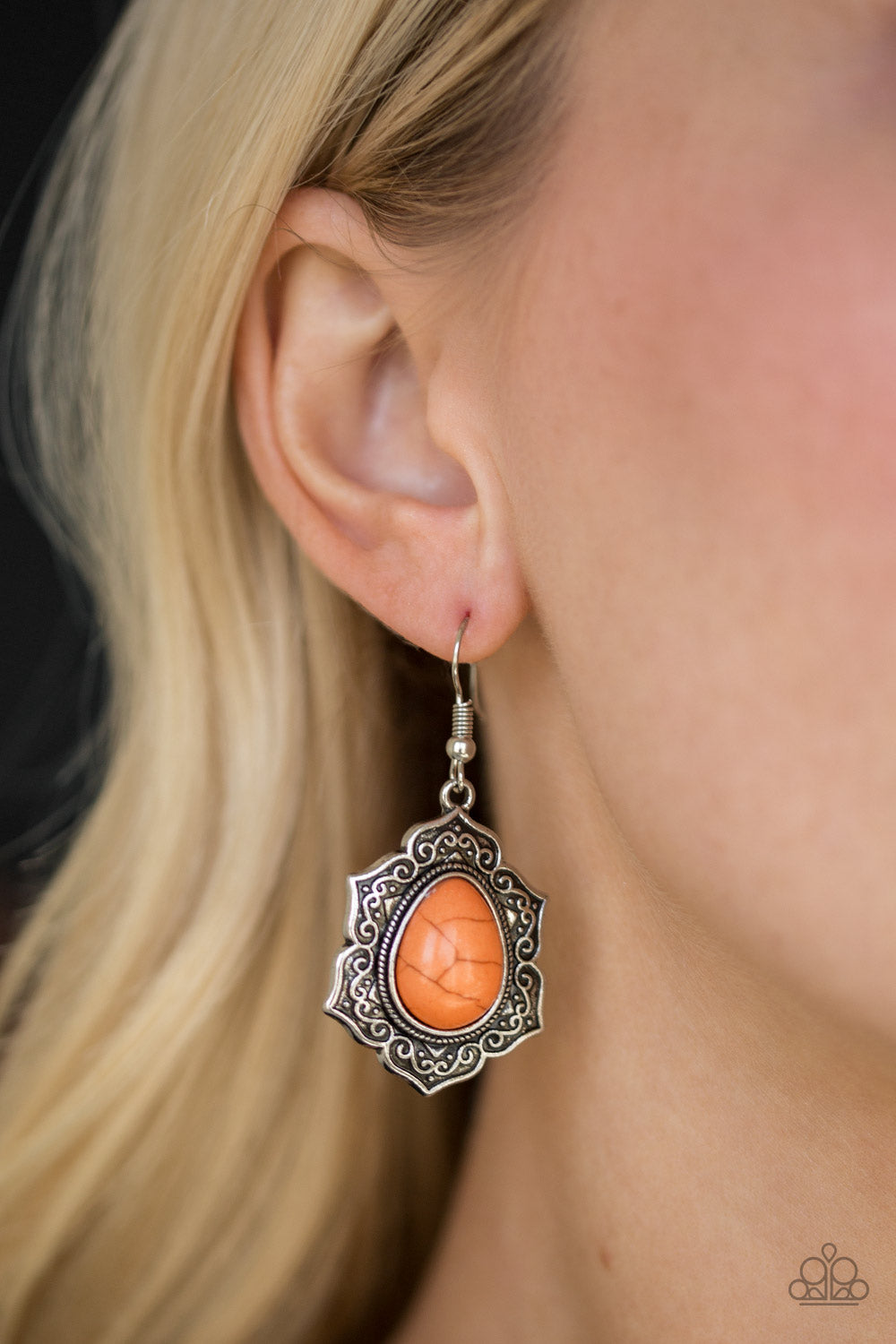 So Santa Fe - Orange earrings