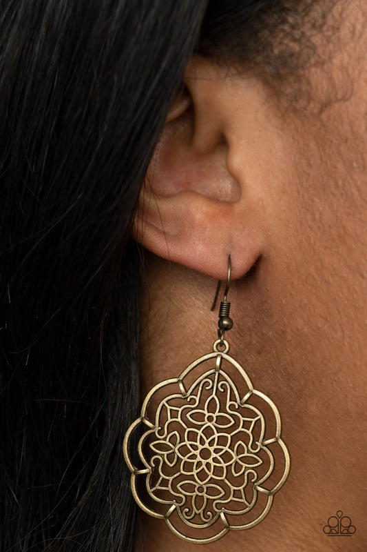 Tour de Taj Mahal - Brass Earrings