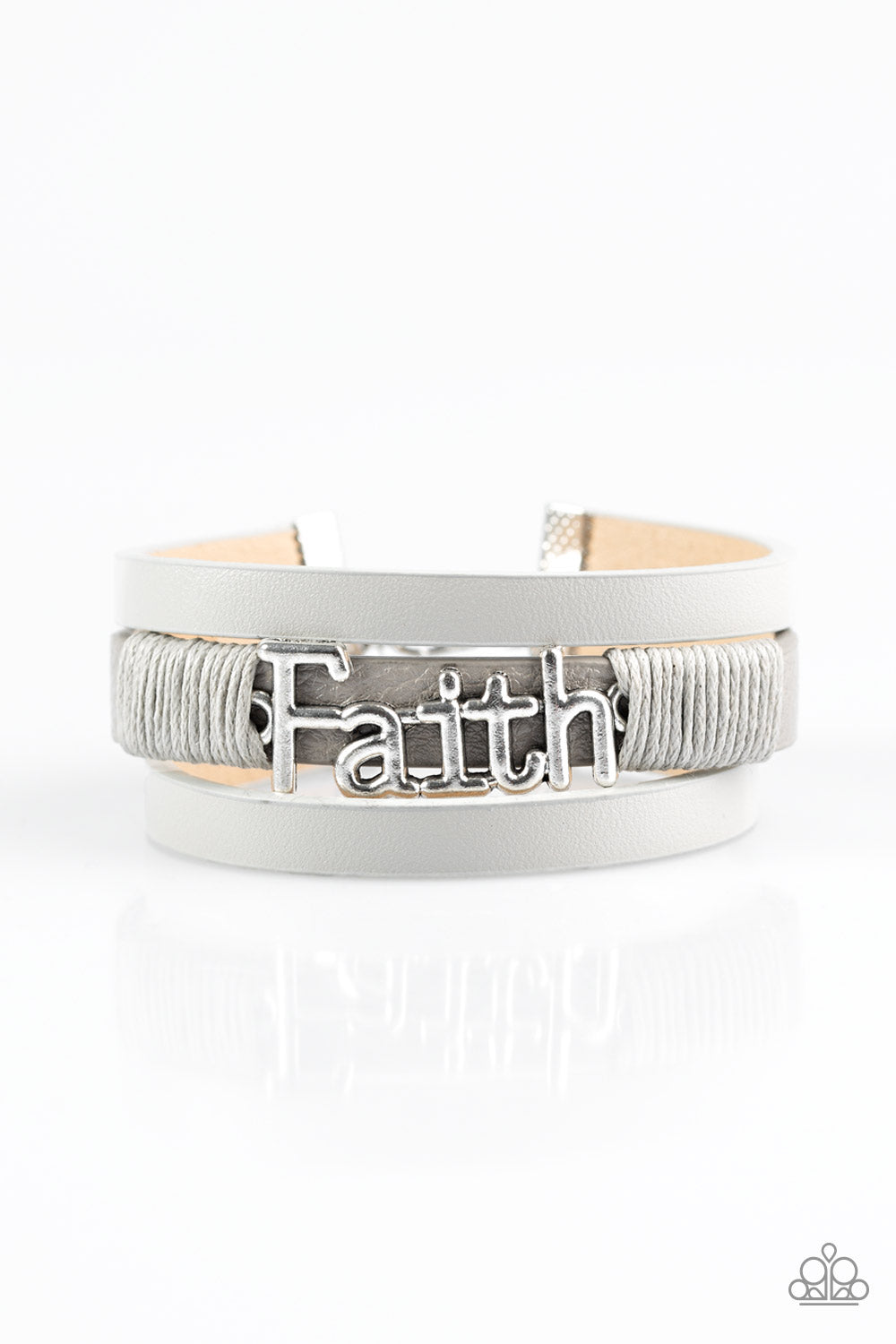 An Act Of Faith - Silver wrap bracelet