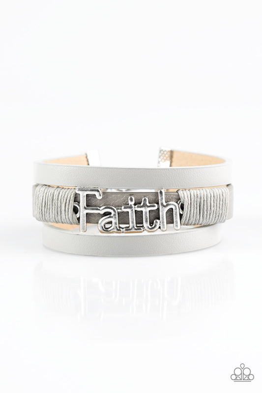 An Act Of Faith - Silver wrap bracelet