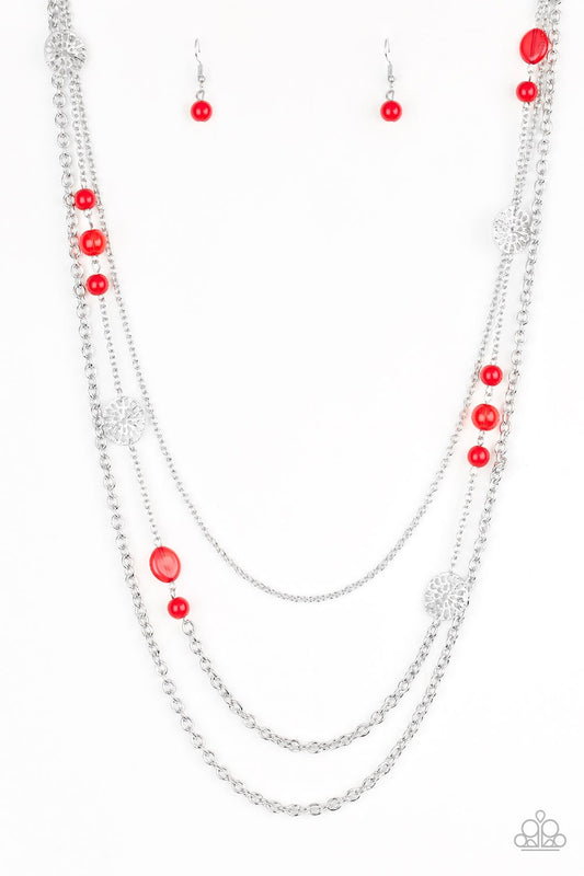 Pretty Pop-tastic! - Red Necklace