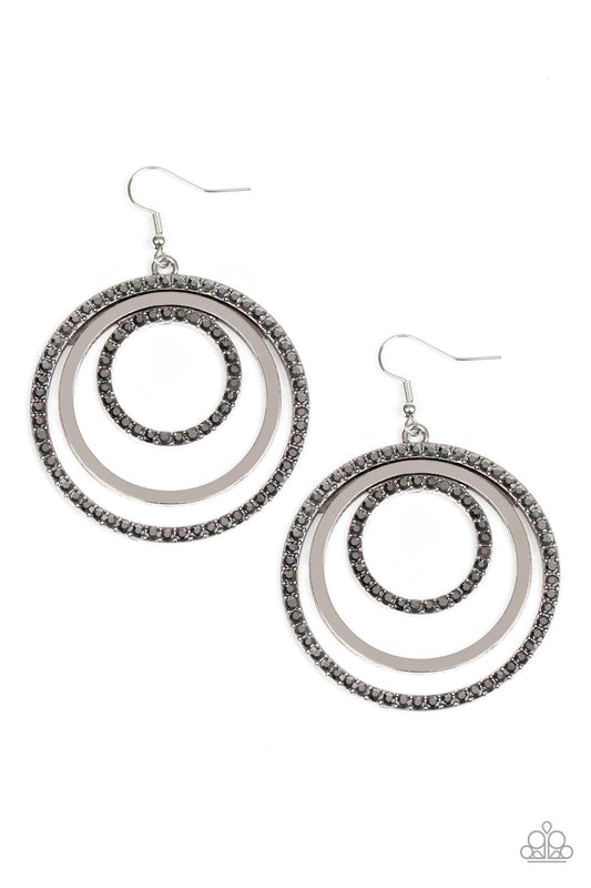 Rippling Refinement - Silver earrings