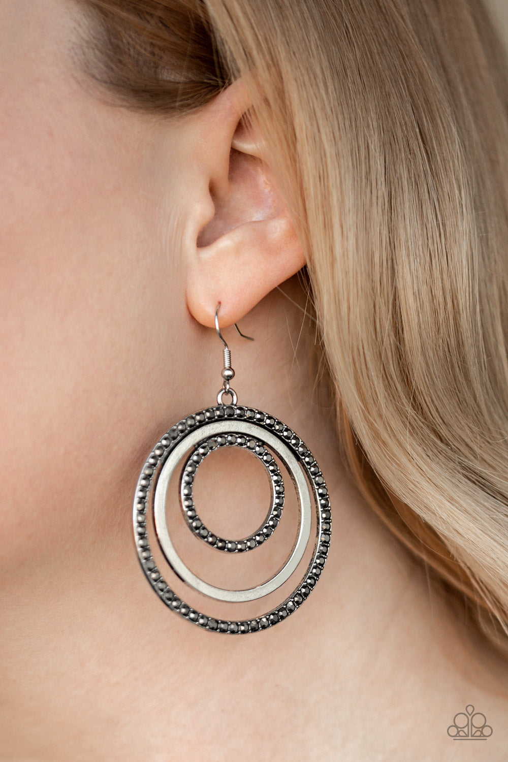 Rippling Refinement - Silver earrings