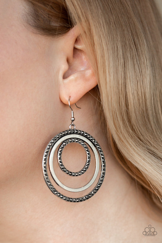 Rippling Refinement - Silver earrings