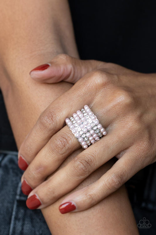 Verified Vintage - Pink pearl ring