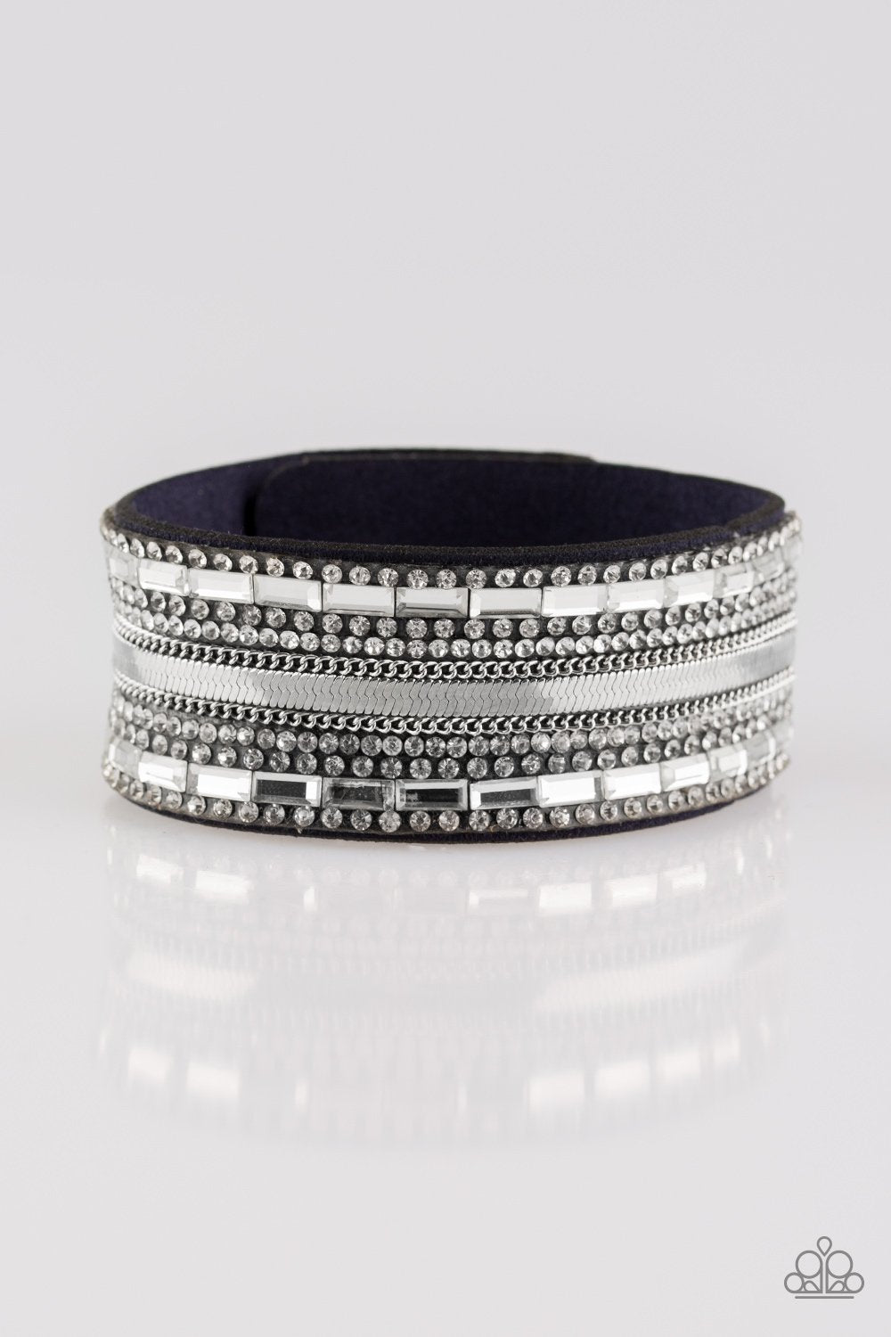 Teasingly Tomboy - Blue wrap bracelet