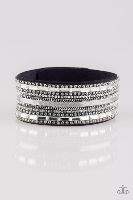 Teasingly Tomboy - Blue wrap bracelet