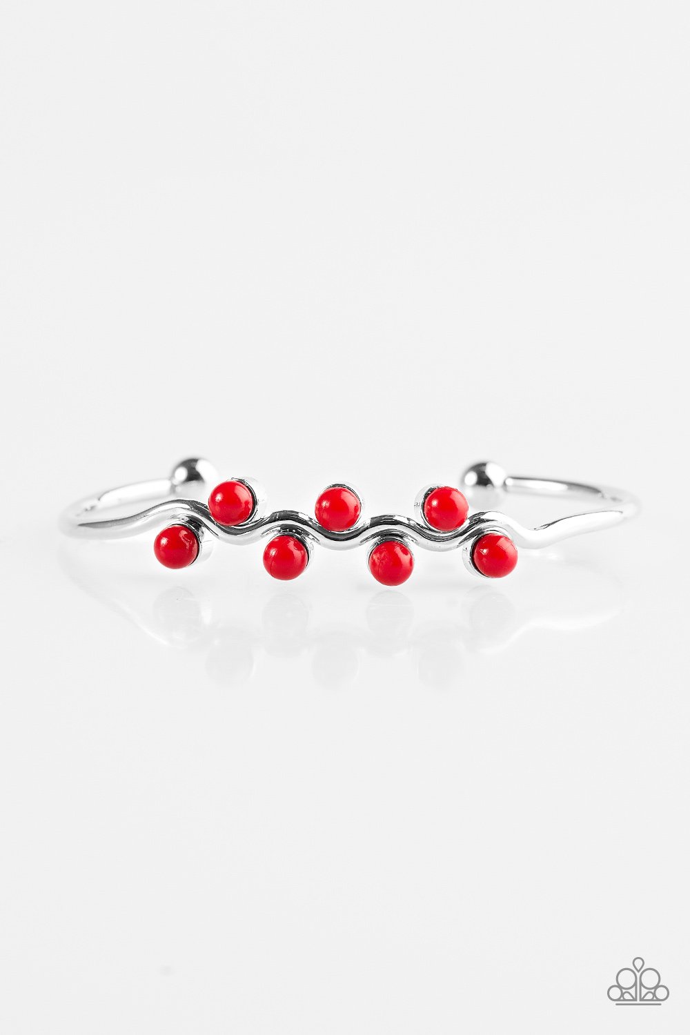 Tropical Tides - Red Cuff Bracelet