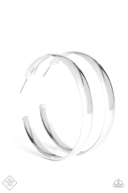 A Double Feature - Silver hoops