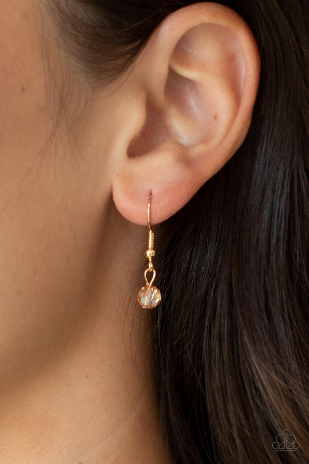 Galactic Glow - Gold  iridescent necklace