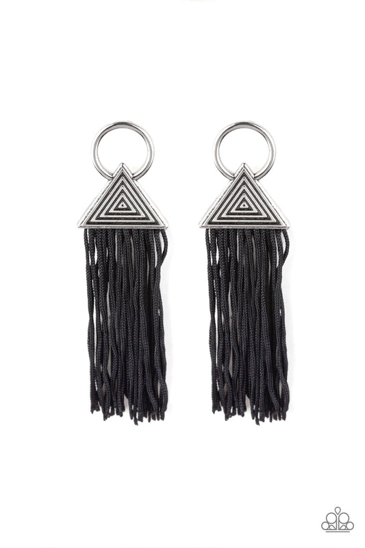 Oh My GIZA - Black earrings