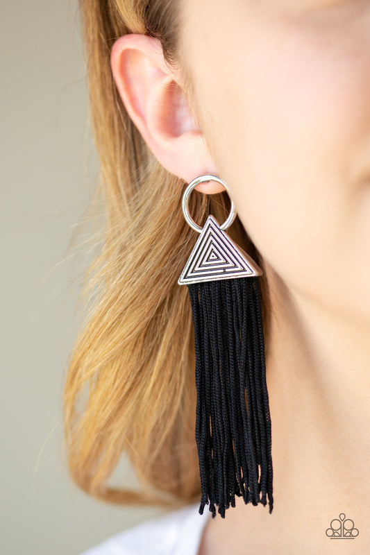 Oh My GIZA - Black earrings