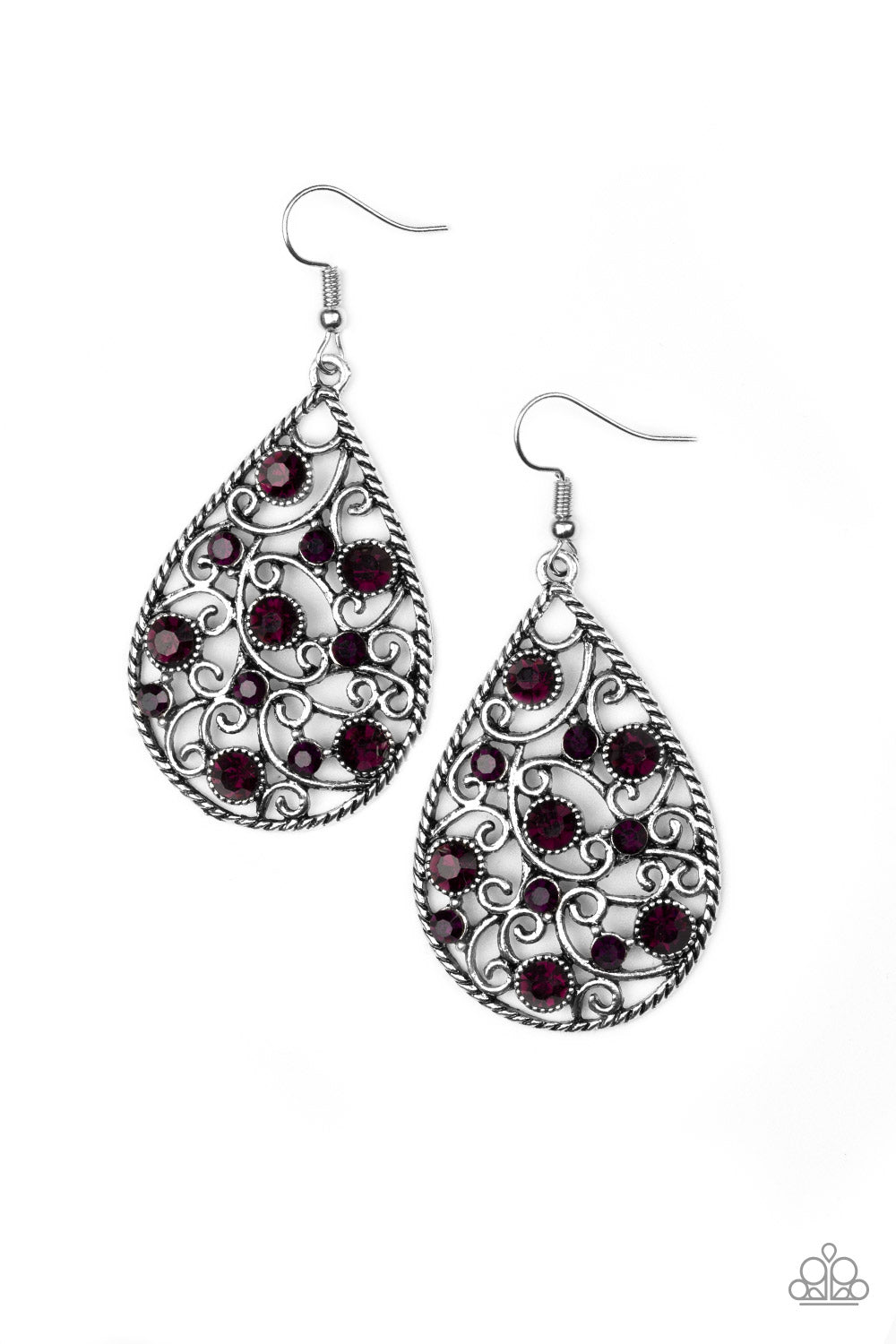 Certainly Courtier - Purple earrings