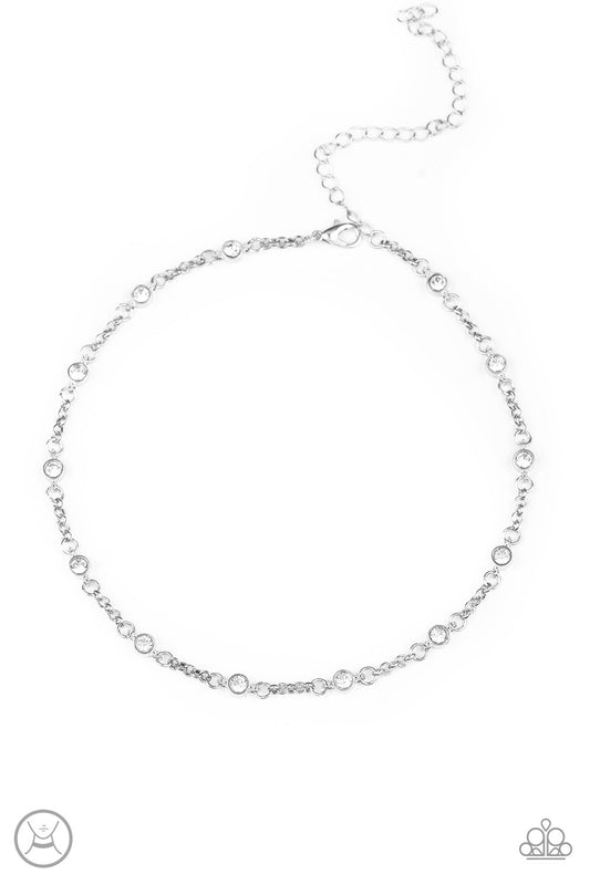 Stunningly Stunning - White rhinestones choker