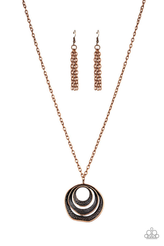 Breaking Pattern - Copper Necklace
