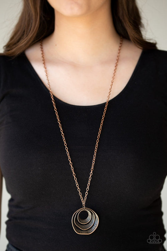 Breaking Pattern - Copper Necklace