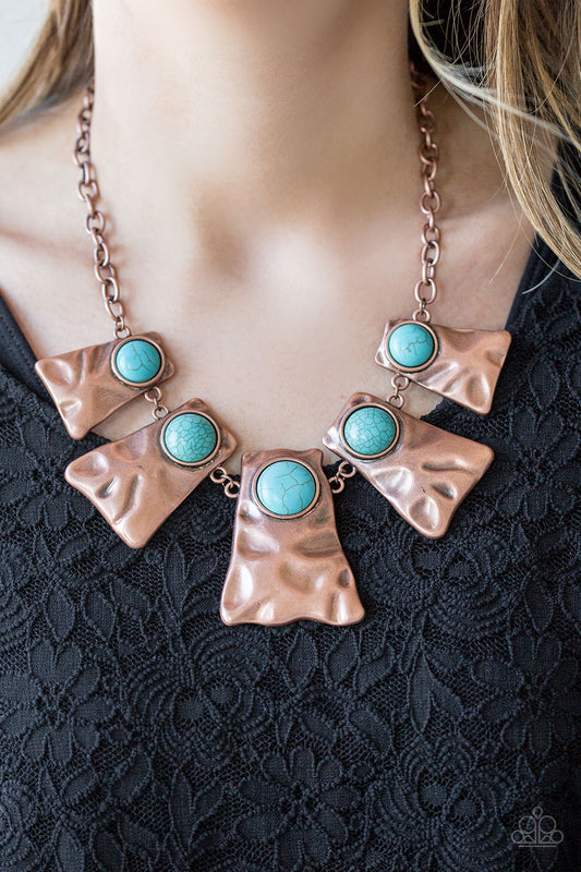 Cougar - Copper/Turquoise necklace