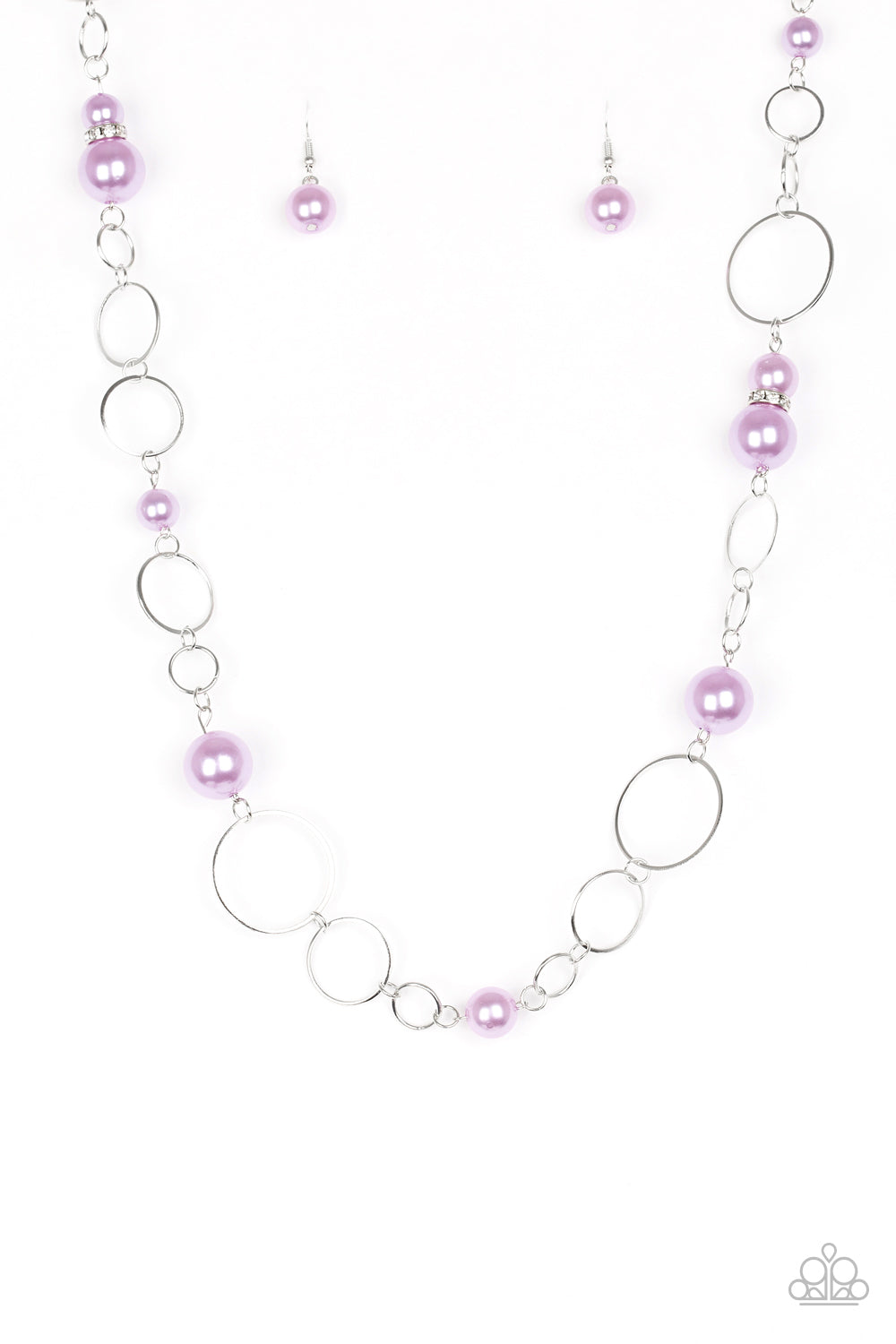 Lovely Lady Luck - Purple necklace