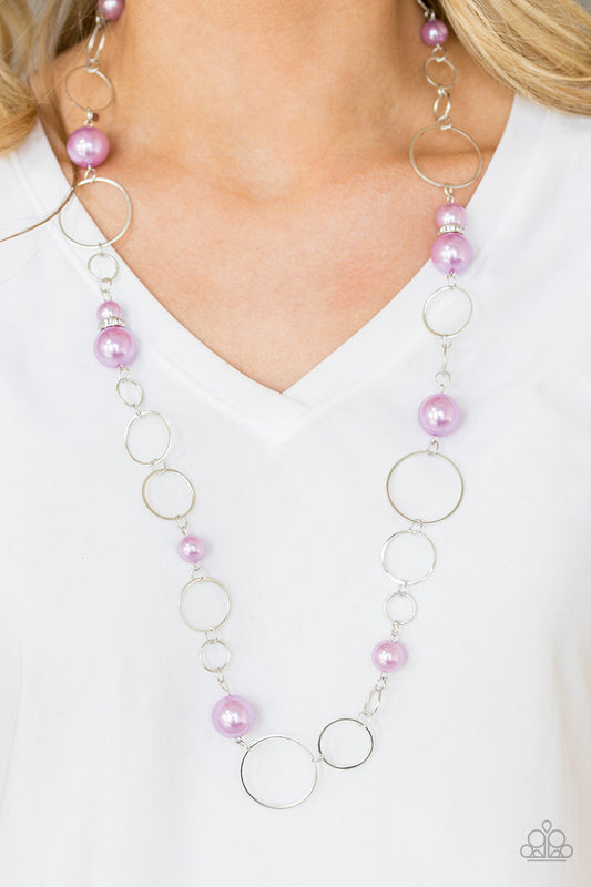 Lovely Lady Luck - Purple necklace