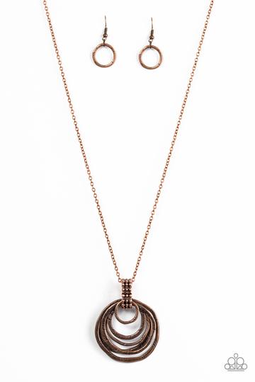 Rippling Relic - Copper necklace