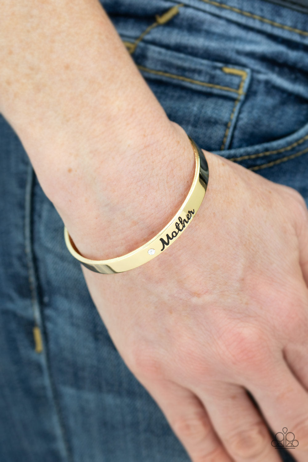 Every Day Is Mothers Day - Gold cuff bracelet
