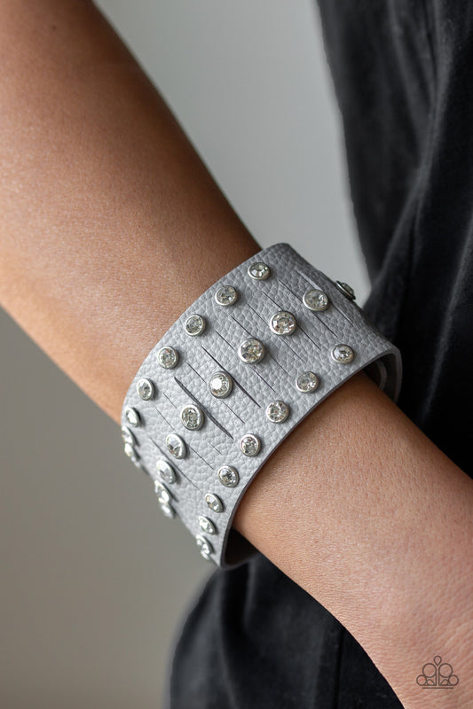 Now Taking The Stage - Silver wrap bracelet