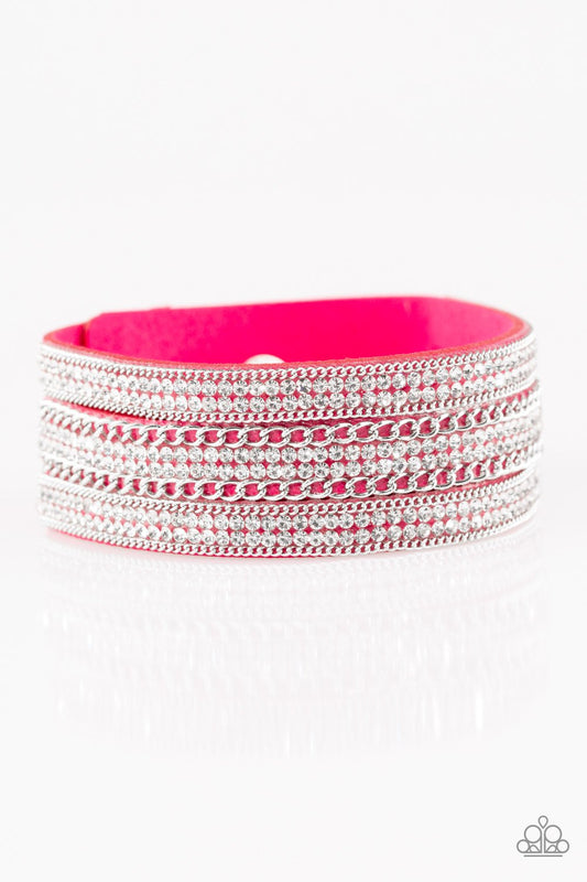 Dangerously Drama Queen - Pink wrap bracelet