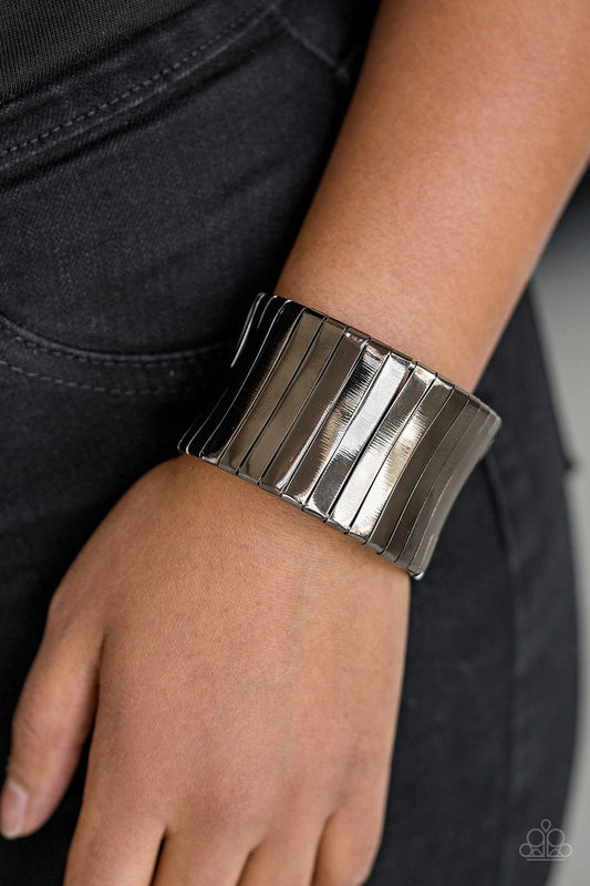 Urban Uptrend - Gunmetal Cuff Bracelet