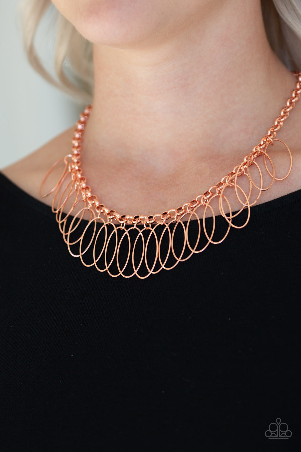 Fringe Finale - Shiny Copper necklace