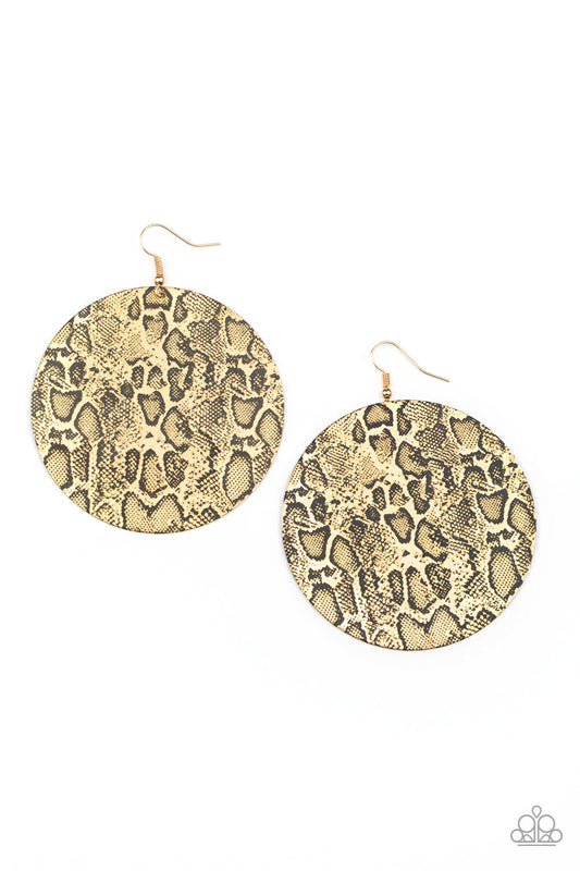 Animal Planet - Gold/Brass earrings