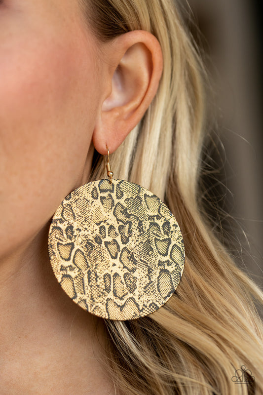 Animal Planet - Gold/Brass earrings